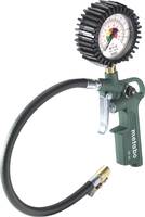 Handdruckluftprüfgerät mit Manometer, Schlauch und Griff.