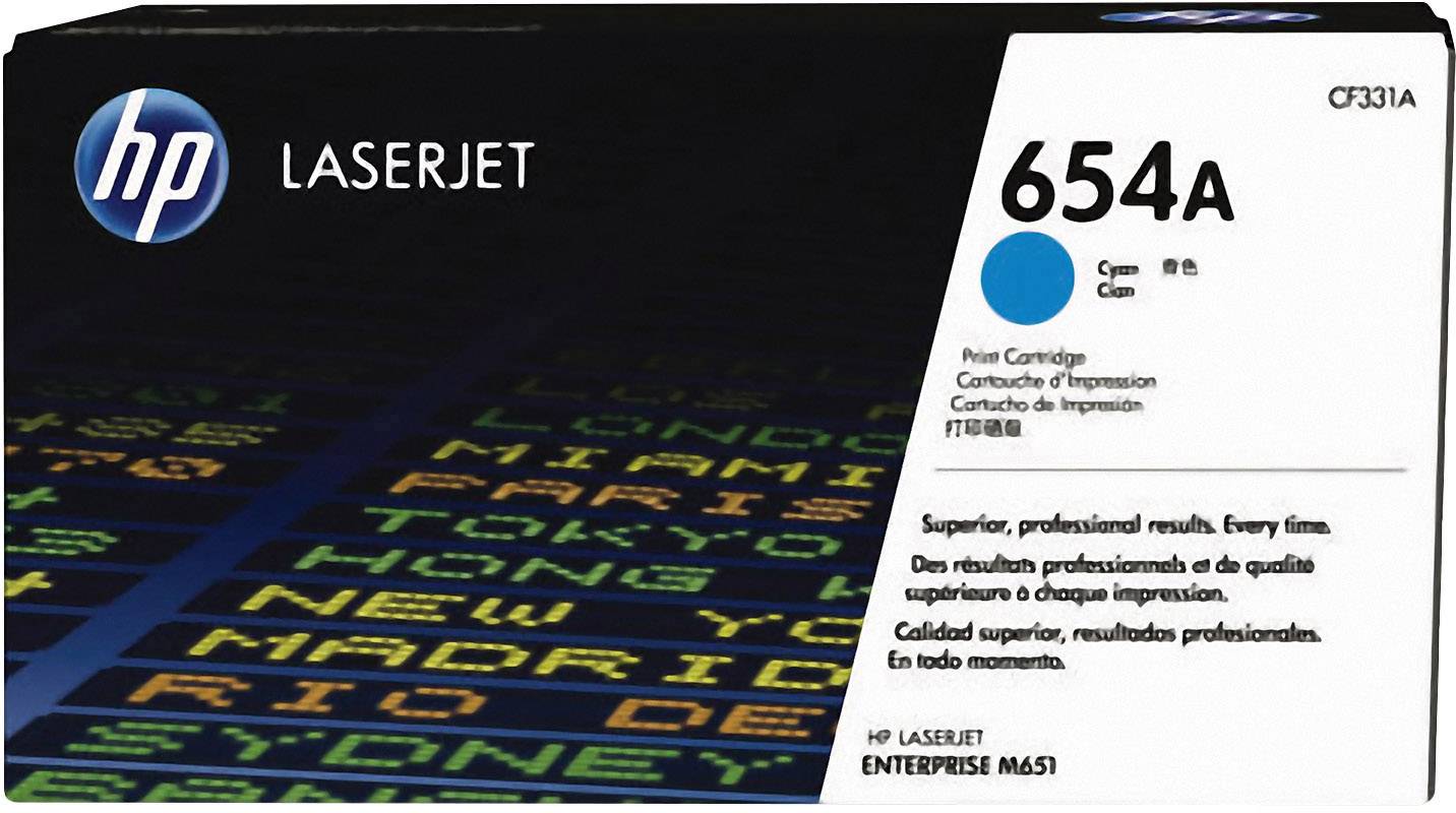 HP 654A Cyan LaserJet Tonerpatrone (CF331A)
