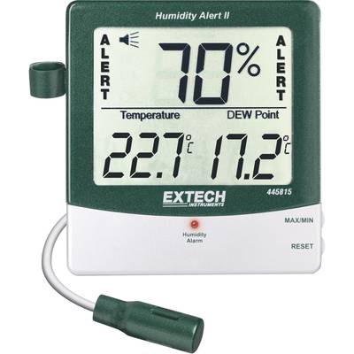 Extech 445815 Luftfeuchtemessgerät (Hygrometer) kalibriert (ISO) 10 % rF 99 % rF Taupunkt-/Schimmelwarnanzeige