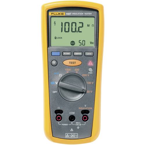 Fluke 1507 Isolationsmessgerät kalibriert (ISO) 50 V, 100 V, 250 V, 500 V, 1000 V 10 GΩ