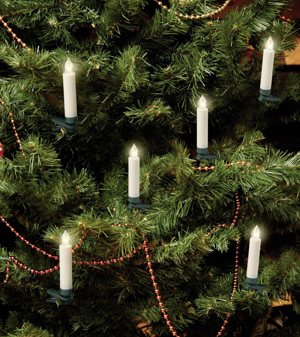 Funk-Weihnachtsbaum-Beleuchtung Kerze Innen batteriebetrieben 10 LED 