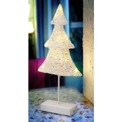 Polarlite LBA-51-005 LED-Fensterbild Weihnachtsbaum Warmweiß LED Weiß  