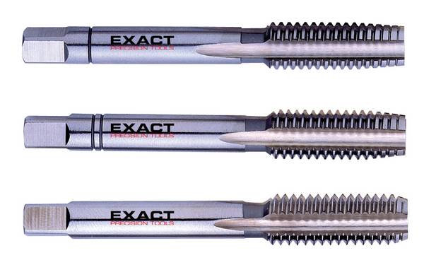 Exact 00232  Handgewindebohrer-Set 3teilig  metrisch M14 2 mm Linksschneidend DIN 352 HSS  1 Set