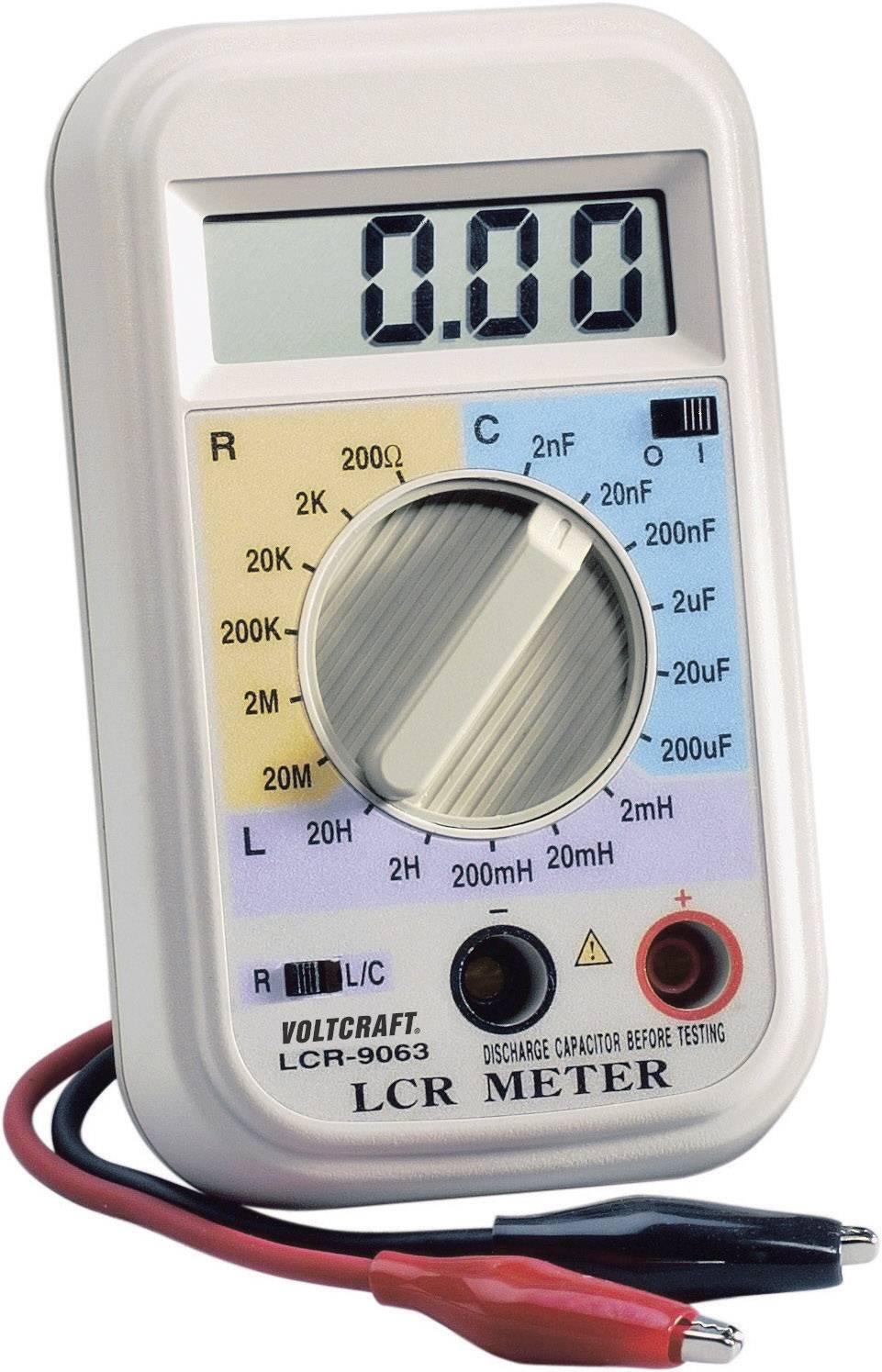 Component tester Digital VOLTCRAFT LCR9063 Calibrated to Manufacturer's standards (no