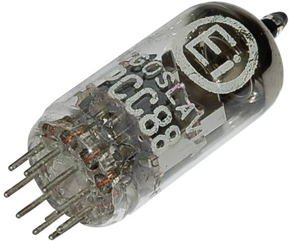 NONAME Elektronenröhre PCC 88 = 7 DJ 8 Doppeltriode 90 V 15 mA Polzahl: 9 Sockel: Noval Inhalt 1 St.