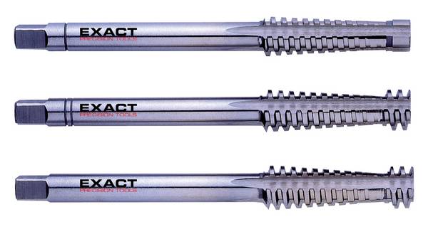Exact 01736  Handgewindebohrer-Set 3teilig  TR Tr24 5 mm Rechtsschneidend DIN 103 HSS  1 Set