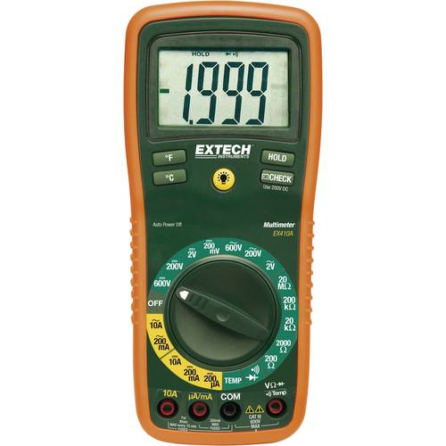 Extech EX410A Hand-Multimeter kalibriert (ISO) digital CAT III 600 V Anzeige (Counts): 2000