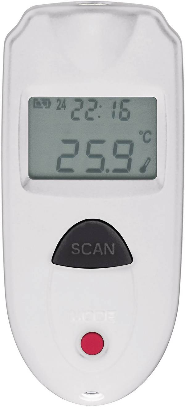 VOLTCRAFT IR 110-1S Infrarot-Thermometer kalibriert (ISO) Optik 1:1 -33 - +110 °C Pyrometer