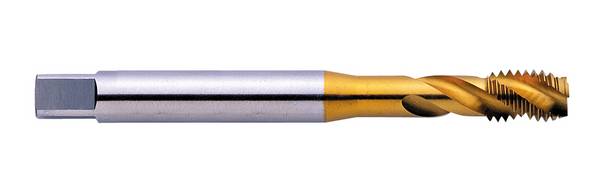 Eventus by Exact 11382 Maschinengewindebohrer M4 HSSE TIN DIN371 Sackloch Maschinengewindebohrer metrisch M4 0.7 mm Rechtsschneidend DIN 371 HSS-E 35° RSP 1 St.