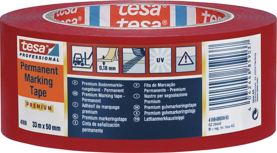 TESA 4169-56-93 4169-56-93 Markierungsklebeband Weiß (L x B) 33 m x 50 mm 1 St.