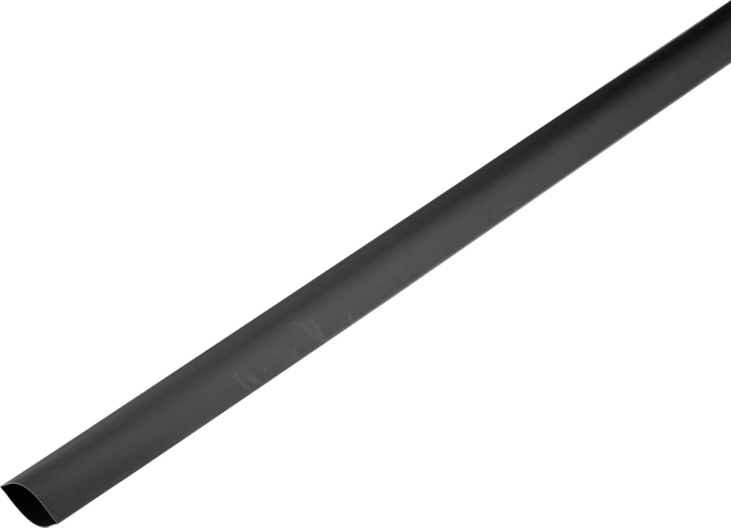 TRU COMPONENTS 1225441 Schrumpfschlauch ohne Kleber Schwarz 150 mm 75 mm Schrumpfrate:2:1 Meterware