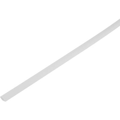 TRU COMPONENTS 1572506 Schrumpfschlauch ohne Kleber Weiß 2.50 mm 0.75 mm Schrumpfrate:2:1 Meterware