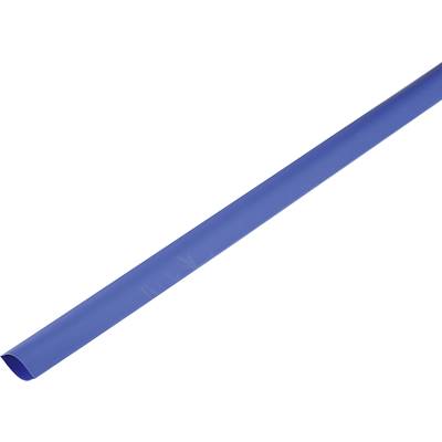  1225524 Schrumpfschlauch ohne Kleber Blau 46.50 mm 22.50 mm Schrumpfrate:2:1 Meterware