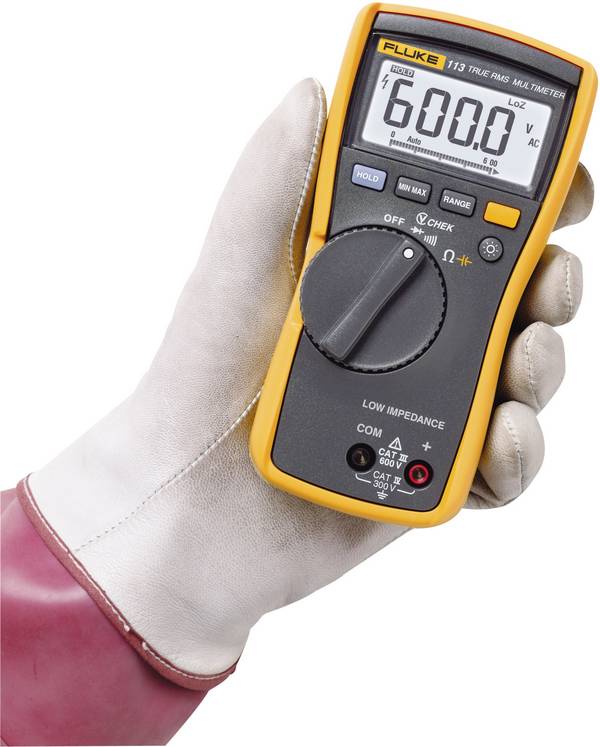 Fluke 113 Hand-Multimeter kalibriert (ISO) digital LoZ, ISO kalibriert CAT III 600 V Anzeige (Counts): 6000