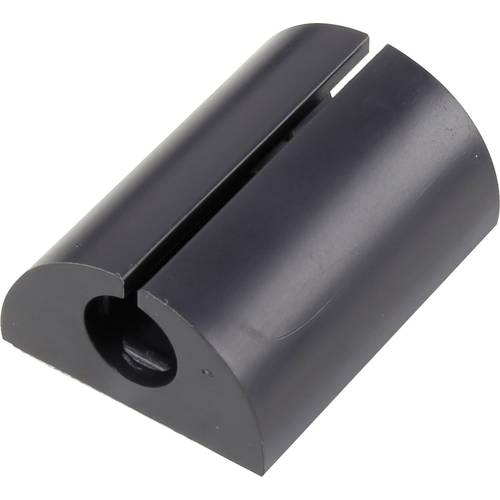 TRU COMPONENTS Kabelclip 1226943 Bündel-Ø-Bereich 8 mm (max) für Winkelmontage Schwarz 1 St.