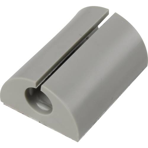TRU COMPONENTS Kabelclip 1226945 Bündel-Ø-Bereich 11 bis 13.50 mm für Winkelmontage Grau 1 St.