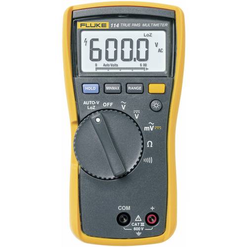 Fluke 114 Hand-Multimeter kalibriert (ISO) digital CAT III 600 V Anzeige (Counts): 6000