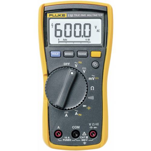 Thumbnail - Fluke 115 Hand-Multimeter kalibriert (ISO) digital CAT III 600 V Anzeige (Counts): 6000