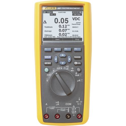 Fluke 287/FVF/EUR Hand-Multimeter kalibriert (DAkkS-akkreditiertes Labor) digital Grafik-Display, Datenlogger CAT III 10...