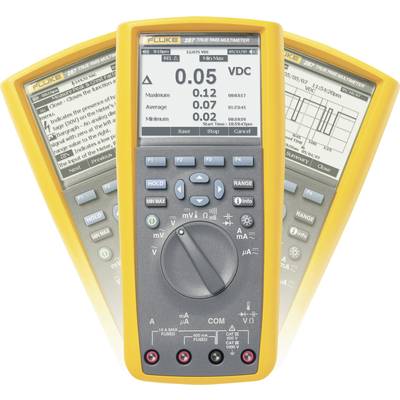 Fluke 287/EUR Hand-Multimeter kalibriert (ISO) digital Grafik-Display, Datenlogger CAT III 1000 V, CAT IV 600 V Anzeige 