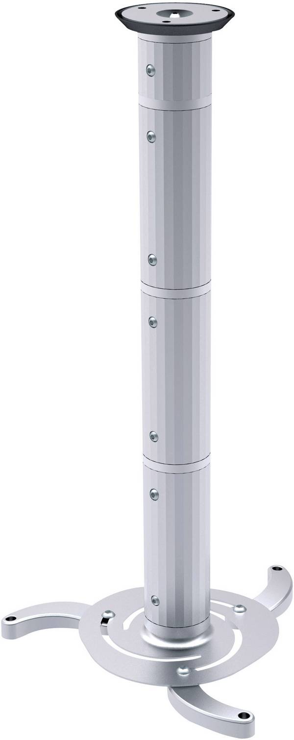 SpeaKa Professional Projector Beamer-Deckenhalterung Neigbar, Drehbar Boden-/Deckenabstand (max.): 106 cm Silber