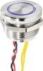 Renkforce RF-4707818 Klingeltaster mit Piezo 1fach Edelstahl, Blau 24 V/0,3 A