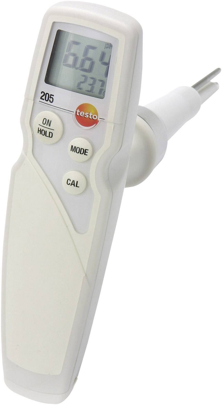 TESTO Set 205 pH-Messgerät für Lebensmittelbereich Testo 205 0.4 °C 0 - 14 pH 0 bis 60 °C