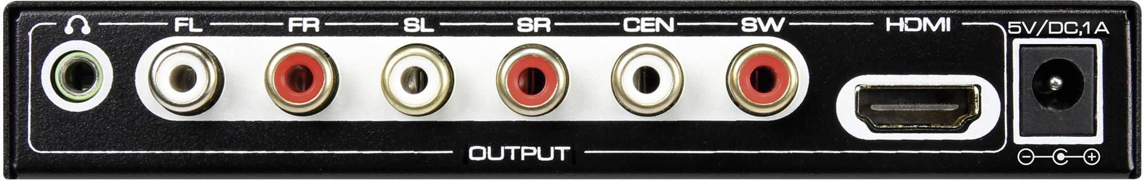 Audio Extraktor [HDMI - HDMI, Cinch, Toslink] 1920 x 1080 Pixel SpeaKa Professional SP-AE-H/6K-4