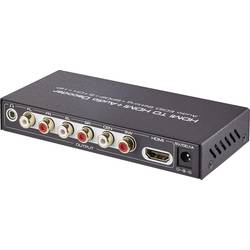Audio extraktor HDMI zásuvka ⇒ cinch zásuvka, Toslink zásuvka (ODT), HDMI zásuvka, jack zásuvka 3,5 mm SpeaKa Professional SP-AE-H/6K SP-4916328