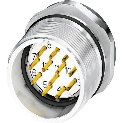 M23 Gerätesteckverbinder 1619862 CA-12P1N8A6Y00 Silber Phoenix Contact Inhalt: 1 St.