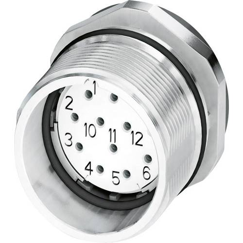 M23 Gerätesteckverbinder 1619863 CA-12S1N8A6Y00 Silber Phoenix Contact Inhalt: 1 St.