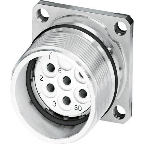 M23 Gerätesteckverbinder, Flanschmontage 1619971 CA-09S1N8A2S00 Silber Phoenix Contact Inhalt: 1 St.