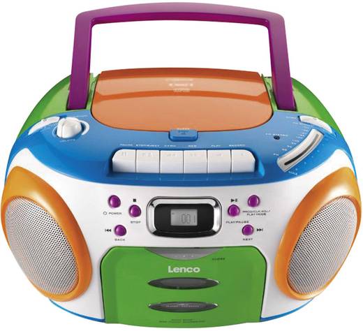 Lenco SCD97 MP3 Kids, CDRadio mit Kassette für Kinder