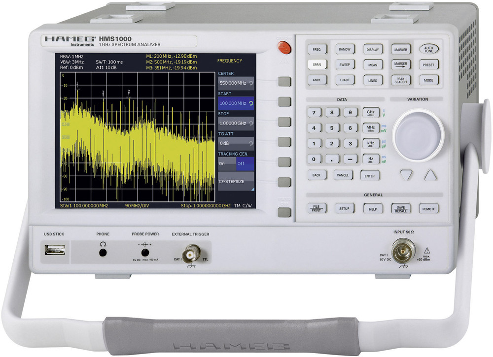 Hameg HMS1000 SpektrumAnalysator, SpectrumAnalyzer, Frequenzbereich
