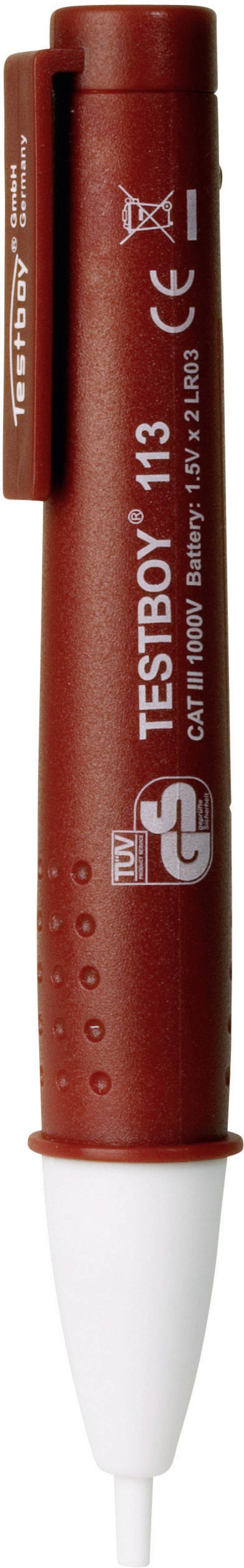Testboy 113 Berührungsloser Spannungsprüfer  CAT III 1000 V LED, Akustik