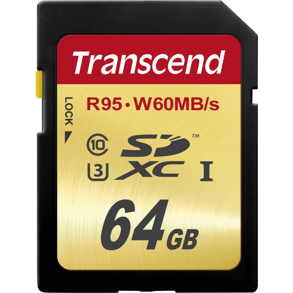 Transcend Ultimate SDXC-kaart Industrial 64 GB Class 10, UHS-I, UHS-Class 3