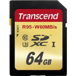 SDXC karta, 64 GB, Transcend Ultimate, Class 10, UHS-I, UHS-Class 3