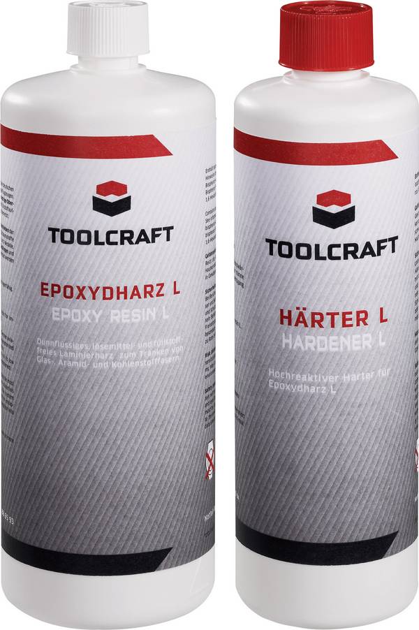 TOOLCRAFT 1230973 Epoxydharz 1000 g und Härter L 400 g  1 Set