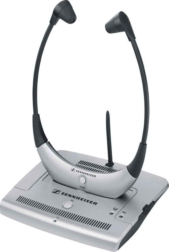 Sennheiser RS 4200 II Funk TV Kopfhörer In Ear Lautstärkeregelung Silber, Schwarz