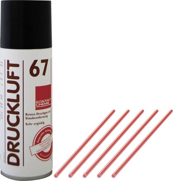 Kontakt Chemie DRUCKLUFT 67  Druckluftspray nicht brennbar, inkl. 5 Sprühröhrchen 100 ml