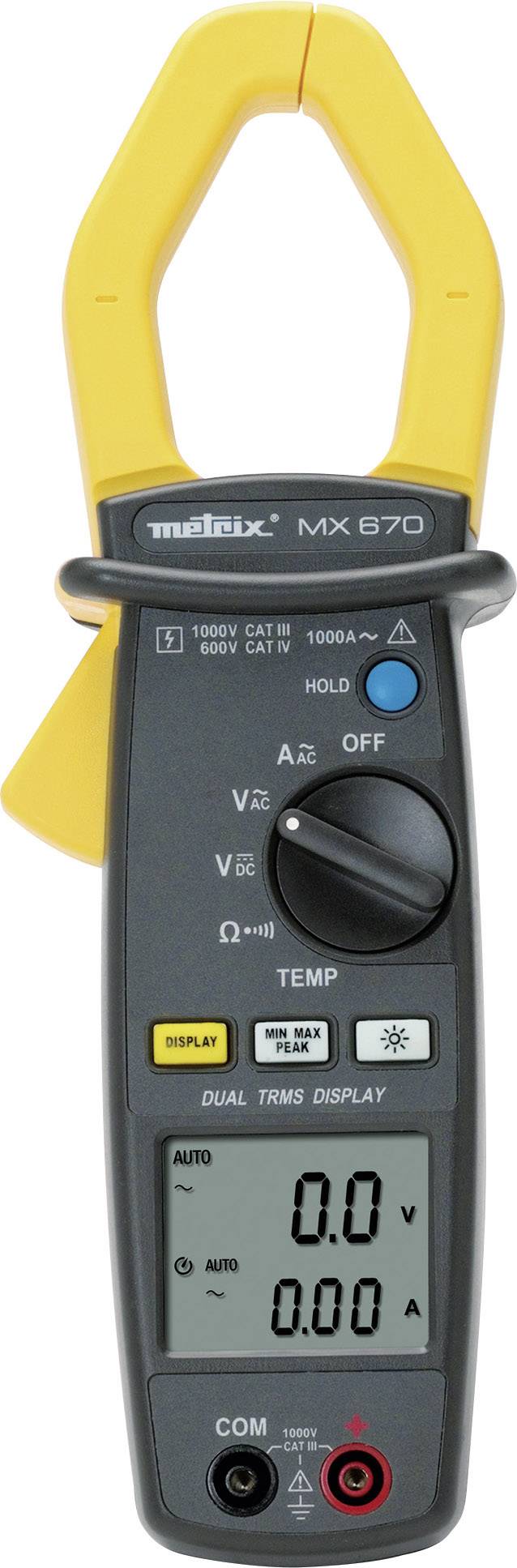 CHAUVIN ARNOUX Stromzange, Hand-Multimeter Metrix MX 670 Kalibriert nach: Werksstandard CAT III 1000
