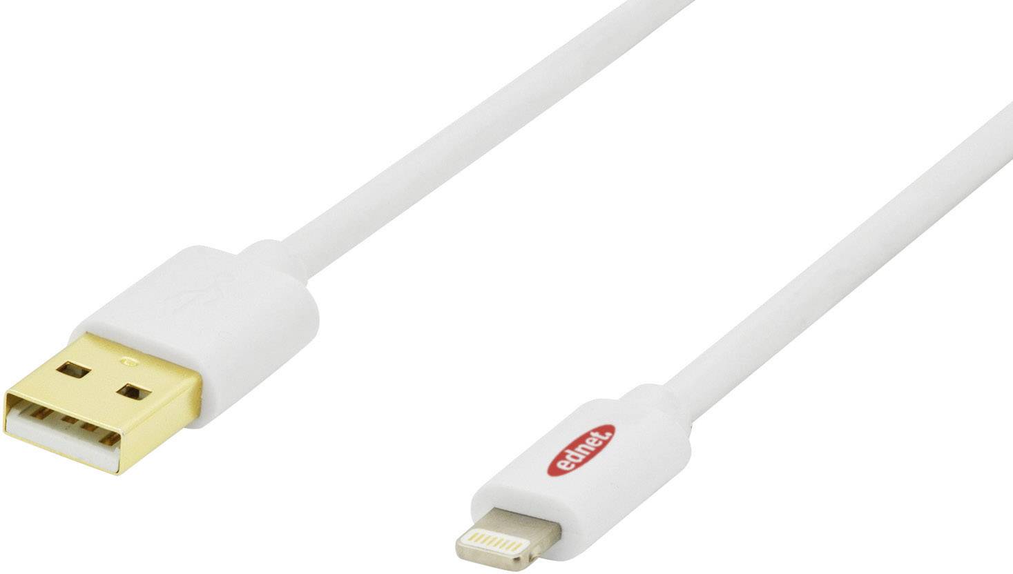 ednet iPadiPhoneiPod LadekabelDatenkabel [1x USB 2.0 iPadiPhoneiPod DatenkabelLadekabel [1x USB 2.0 Stecker A