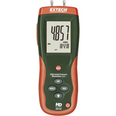 Extech HD750 Druck-Messgerät kalibriert (DAkkS-akkreditiertes Labor) Luftdruck 0 - 0.3447 bar 