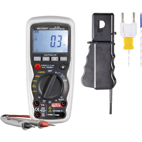 VOLTCRAFT AT-400 Hand-Multimeter digital KFZ-Messfunktion CAT IV 600 V Anzeige (Counts): 4000
