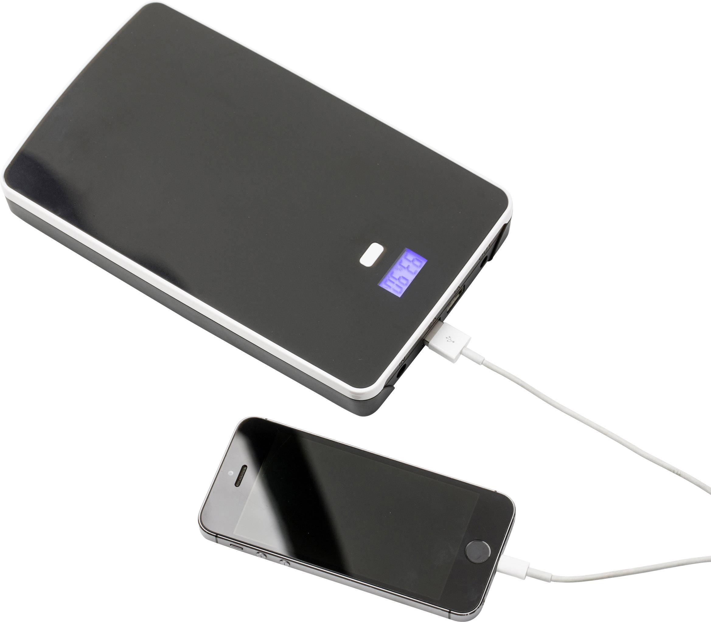 Beltrona Power-Pack 50 Powerbank 50000 mAh LiPo USB, Klinke Schwarz-1