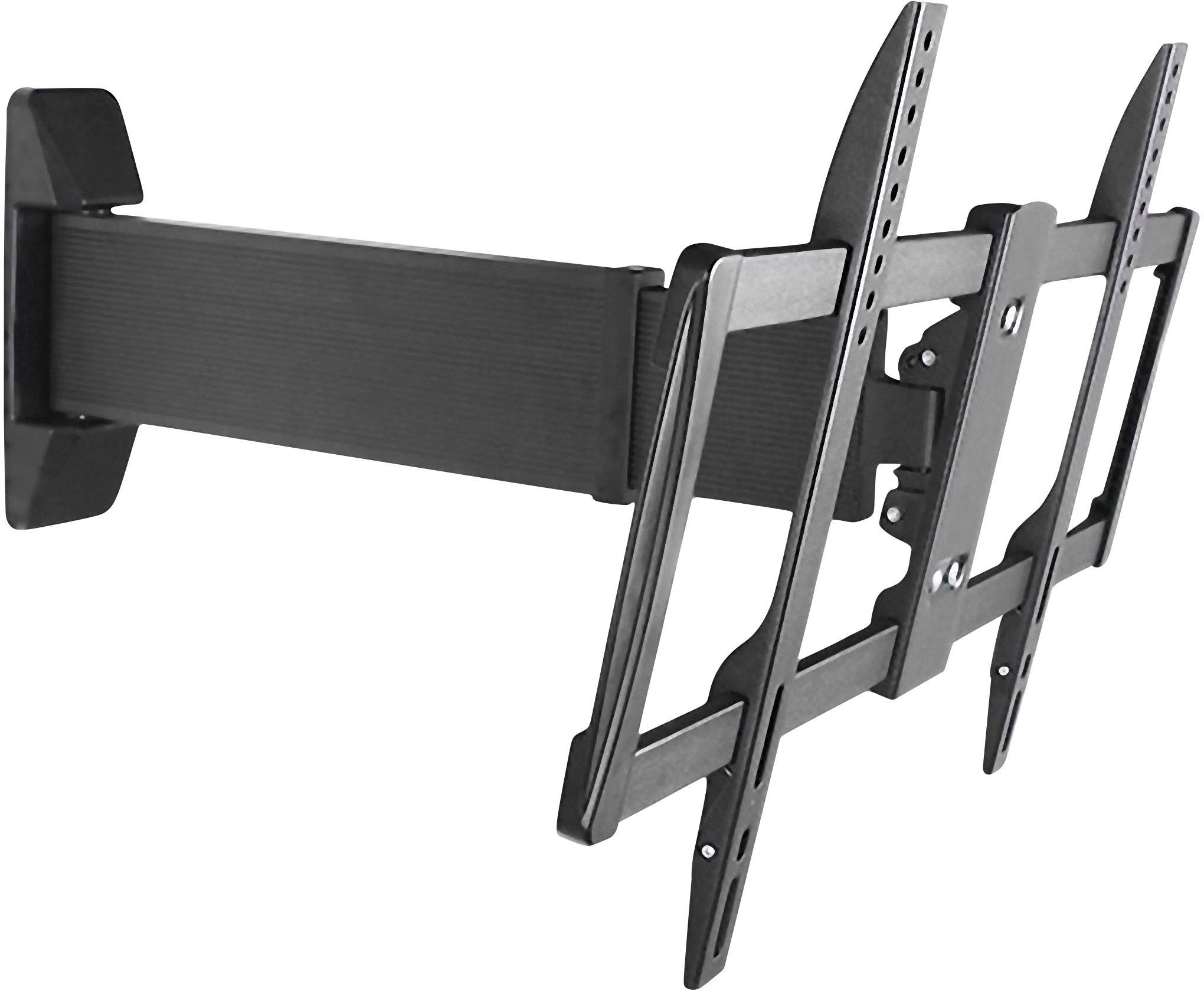 Ein verstellbarer, ausziehbarer TV-Wandhalter, geeignet für Flachbildfernseher. Ideal für flexible Betrachtungswinkel.