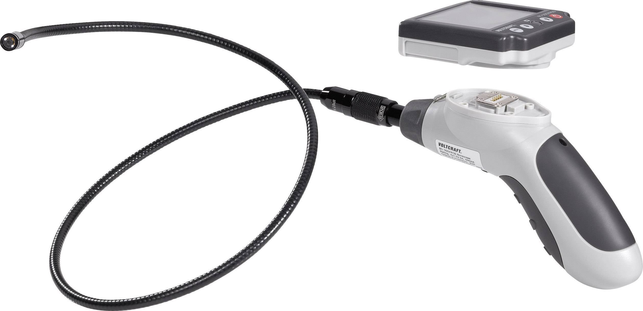 Endoskopkamera mit flexiblem Kabel und Handgerät. Ideal zur Untersuchung schwer zugänglicher Bereiche.