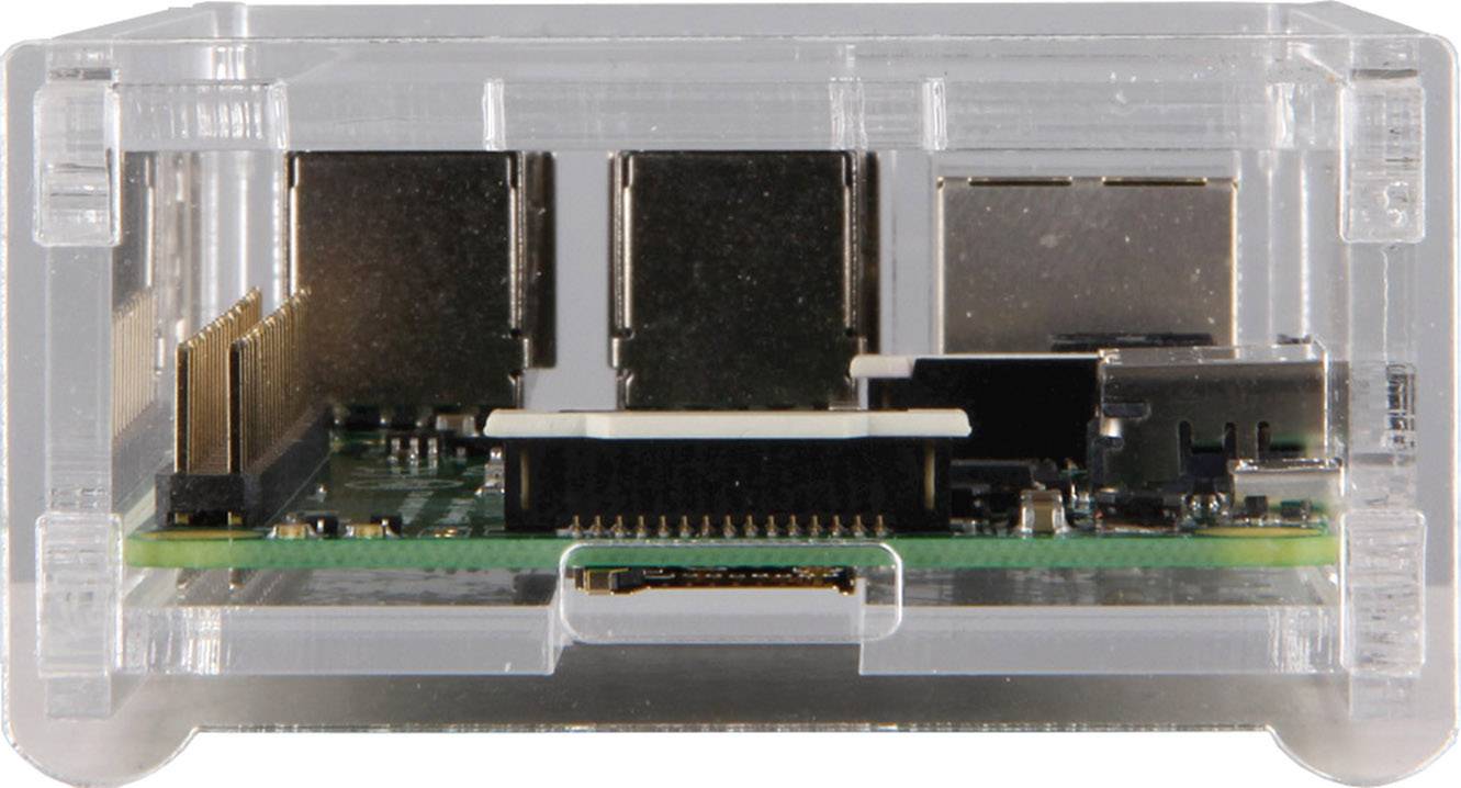 Joy-it rb-case01 SBC-Gehäuse Passend für (Entwicklungskits): Raspberry Pi® Transparent-5