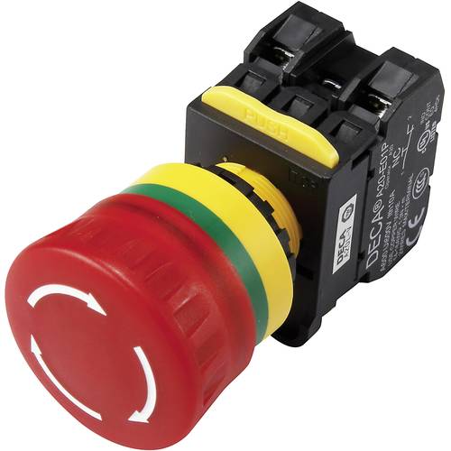 DECA A20L-V4E02Q6R Not-Aus-Schalter mit Kontaktelement 240 V/AC 6 A 2 Öffner IP65 1 St.