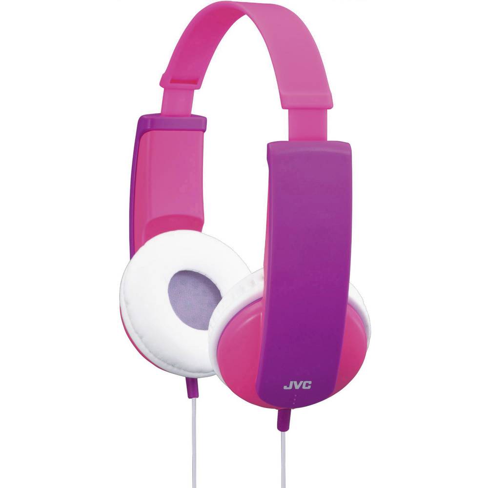JVC HA-KD5-P-E On Ear koptelefoon Kinderen Kabel Pink, Lila Volumebegrenzing, Lichtgewicht